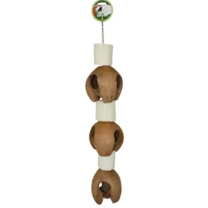 Cheap Green Parrot TRIPLE COCO HEAD - Pet Home | The Perfect Pet Supplies Shopping Experience Pet Toys
