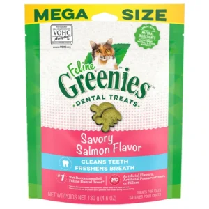Hot Greenies Feline Salmon Dental Treats 130g - Pet Home | The Perfect Pet Supplies Shopping Experience Cats