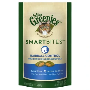 Shop Greenies, Feline Smartbites Hairball Control - Tuna - 60 g - Cat Treat - Pet Home | The Perfect Pet Supplies Shopping Experience Cats