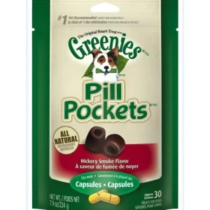 Sale Greenies Pill Pockets Canine Hickory Smoke Flavor Dog Treats - Pet Home | The Perfect Pet Supplies Shopping Experience Cats