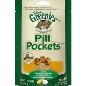 Online Greenies Pill Pockets Feline Chicken Flavor Cat Treats - Pet Home | The Perfect Pet Supplies Shopping Experience Cats