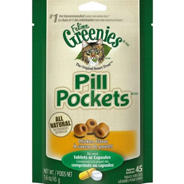 Online Greenies Pill Pockets Feline Chicken Flavor Cat Treats - Pet Home | The Perfect Pet Supplies Shopping Experience Cats