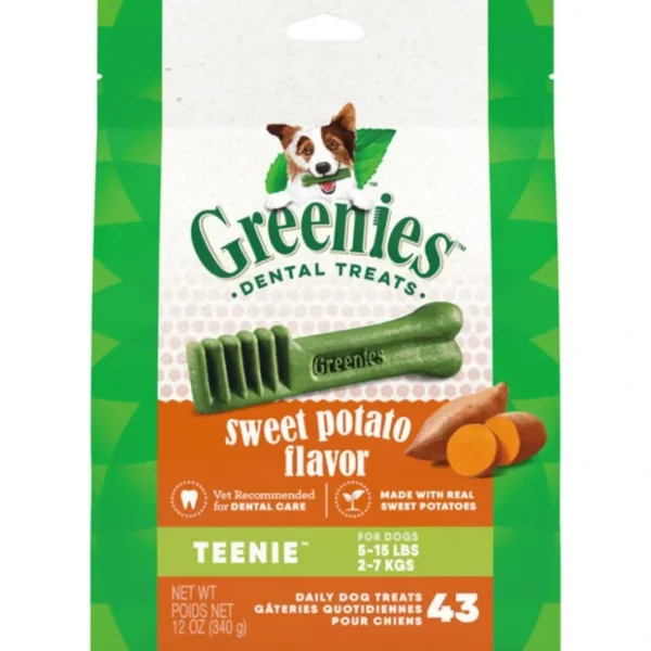 Best Greenies Sweet Potato Flavored Teenie Dental Treats (12 oz - 43 Count) - Pet Home | The Perfect Pet Supplies Shopping Experience Dogs