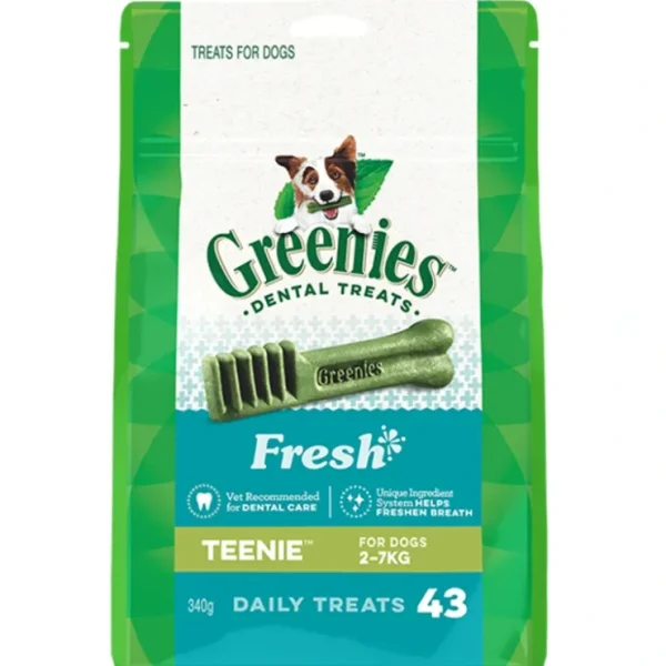Best Sale Greenies Teenies FRESH MINT 340gm 43 treats per pack - Pet Home | The Perfect Pet Supplies Shopping Experience Dogs