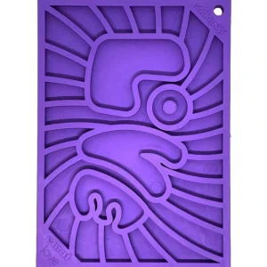 Shop Groovy Love Design eMat Enrichment Lick Mat - Small Purple - Pet Home | The Perfect Pet Supplies Shopping Experience Cats