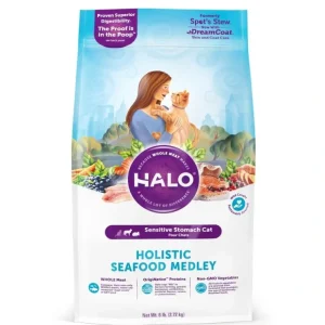 Cheap Halo Sensitive Stomach Holistic Seafood Medley Dry Cat Food - Pet Home | The Perfect Pet Supplies Shopping Experience Cats