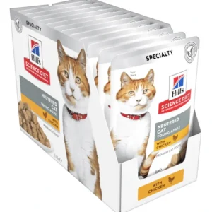 Online Hills Neutered Young Adult Cat Salmon 12 x 85g Pouches - Pet Home | The Perfect Pet Supplies Shopping Experience Cats