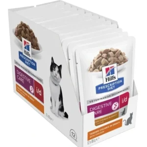 Cheap Hills Prescription Diet Feline i/d Pouches Digestive Care Chicken Wet Cat Food 85gm x 12 - Pet Home | The Perfect Pet Supplies Shopping Experience Cats