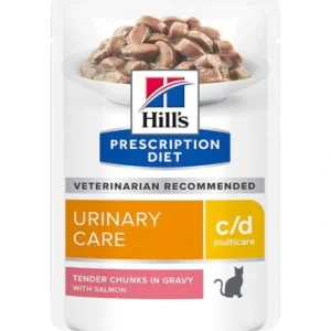 Fashion Hills Prescription Feline C/D Salmon 12 x 85gm Multicare pouches Urinary diet for cats - Pet Home | The Perfect Pet Supplies Shopping Experience Cats