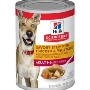 Clearance Hill's Science Diet - Adult Savory Stew with Chicken Vegetables Wet Dog Food - Pet Home | The Perfect Pet Supplies Shopping Experience Dogs
