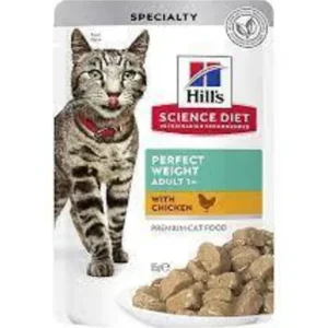 Fashion Hills Science Diet Adult Perfect Weight Chicken Pouches Cat Food 12x85g - Pet Home | The Perfect Pet Supplies Shopping Experience Cats