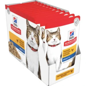 Store Hills Science Diet Feline 7+ Tender Chicken Dinner Pouches 85g x 12 - Pet Home | The Perfect Pet Supplies Shopping Experience Cats