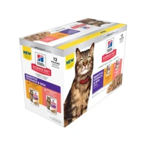 Best Hills Science Diet Feline Adult Sensitive Stomach & Skin 12 x 79g - Pet Home | The Perfect Pet Supplies Shopping Experience Cats