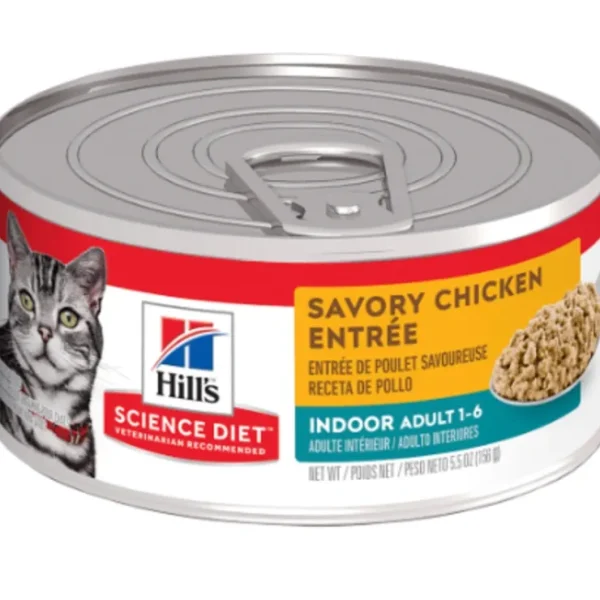 Flash Sale Hills Science Diet Indoor Cat Chicken Cans 156g x24 - Pet Home | The Perfect Pet Supplies Shopping Experience Cats