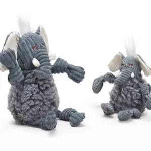 Best Sale HuggleHounds Fluffer Knottie Ellamae the Elephant (Small) - Pet Home | The Perfect Pet Supplies Shopping Experience Pet Toys