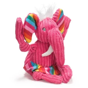 Best HuggleHounds Rainbow Elephant Knottie Dog Toy (Large) - Pet Home | The Perfect Pet Supplies Shopping Experience Pet Toys