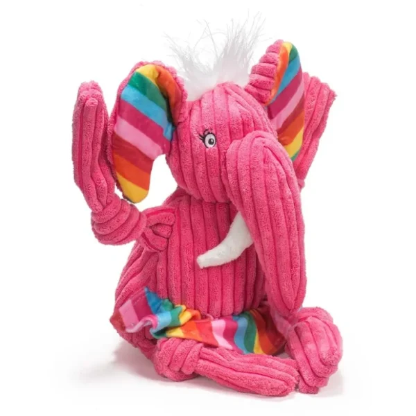 Best HuggleHounds Rainbow Elephant Knottie Dog Toy (Large) - Pet Home | The Perfect Pet Supplies Shopping Experience Pet Toys