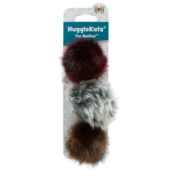 Best Sale HuggleKat Fur Ballies 3pk - Pet Home | The Perfect Pet Supplies Shopping Experience Pet Toys