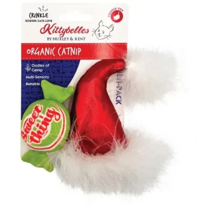 Best Sale Huxley & Kent, Santa Hat & Sweet Thing Candy Cat Toy - 2pk - Pet Home | The Perfect Pet Supplies Shopping Experience Pet Toys