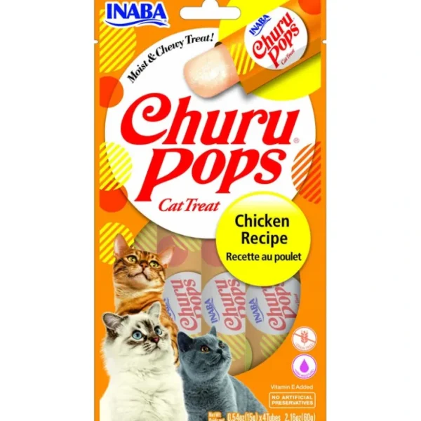 Hot Inaba Churu Pops Chicken Recipe Cat Treats - Pet Home | The Perfect Pet Supplies Shopping Experience Cats