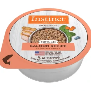 Online Instinct Adult Grain Free Minced Recipe with Real Salmon Natural Cat food Cups - Pet Home | The Perfect Pet Supplies Shopping Experience Cats