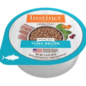 Hot Instinct Adult Grain Free Minced Recipe with Real Tuna Natural Cat food Cups - Pet Home | The Perfect Pet Supplies Shopping Experience Cats