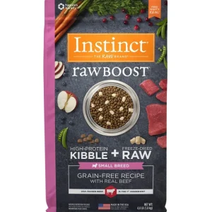 Fashion Instinct Grain Free Raw Boost Small Breed Recipe with Real Beef Dry Dog Food - Pet Home | The Perfect Pet Supplies Shopping Experience Cats