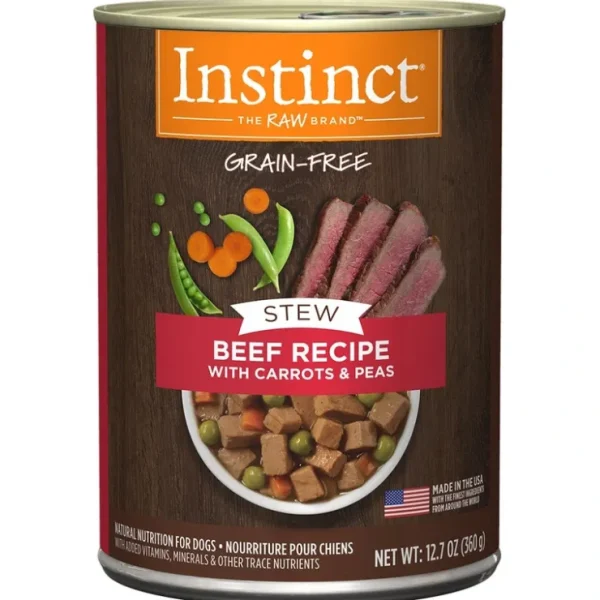 Sale Instinct Grain Free Stews Beef with Carrots and Peas Recipe Natural Canned Dog Food - Pet Home | The Perfect Pet Supplies Shopping Experience Cats