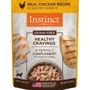 Shop Instinct Healthy Cravings Grain Free Tender Chicken Recipe Meal Topper Pouches for Cats - Pet Home | The Perfect Pet Supplies Shopping Experience Cats