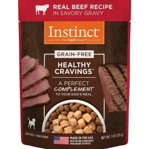 Best Sale Instinct Healthy Cravings Grain-Free Tender Beef Recipe Meal Topper Pouches for Dogs - Pet Home | The Perfect Pet Supplies Shopping Experience Cats
