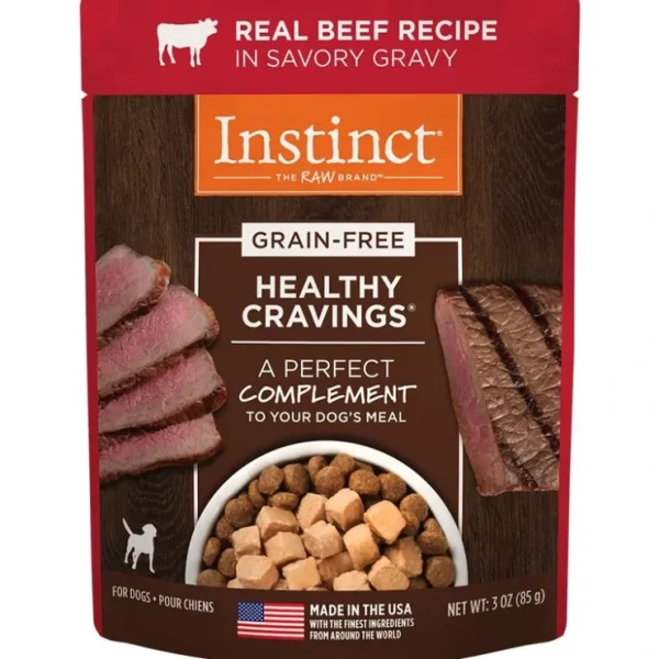 Best Sale Instinct Healthy Cravings Grain-Free Tender Beef Recipe Meal Topper Pouches for Dogs - Pet Home | The Perfect Pet Supplies Shopping Experience Cats
