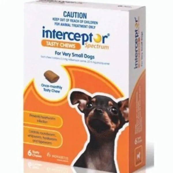 Best Interceptor Brown Chews 6pk (up to 4kg) - Pet Home | The Perfect Pet Supplies Shopping Experience Dogs