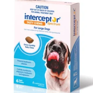 Best Interceptor Spectrum 6 pack Blue Large Dog 22-45kg Chews - Pet Home | The Perfect Pet Supplies Shopping Experience Dogs