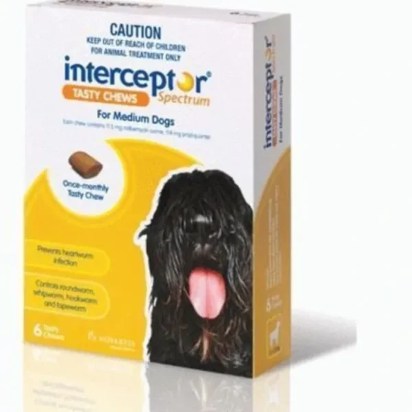 Cheap Interceptor Spectrum Yellow Chews 3 pack - dogs 11 -22kg - Pet Home | The Perfect Pet Supplies Shopping Experience Dogs