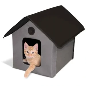 Discount KH Pet Products Unheated Gray Outdoor Kitty House - Pet Home | The Perfect Pet Supplies Shopping Experience Cats
