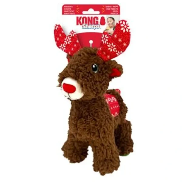 Best Kong - Holiday Sherps Reindeer Dog Toy - Pet Home | The Perfect Pet Supplies Shopping Experience Pet Toys