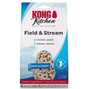 Cheap KONG Kitchen Light &Crispy Field Stream Dog Treat with Chicken &Salmon Flavor Dog Treat (4 oz) - Pet Home | The Perfect Pet Supplies Shopping Experience Dogs