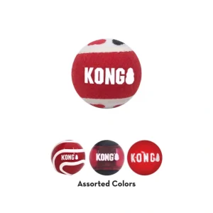 Best KONG, Signature Balls Assorted - Small - 4 pk - Toss Dog Toy - Pet Home | The Perfect Pet Supplies Shopping Experience Pet Toys