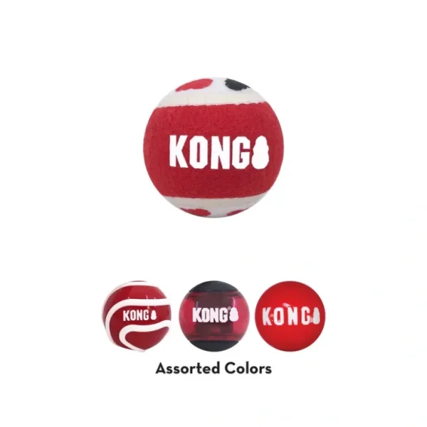 Best KONG, Signature Balls Assorted - Small - 4 pk - Toss Dog Toy - Pet Home | The Perfect Pet Supplies Shopping Experience Pet Toys