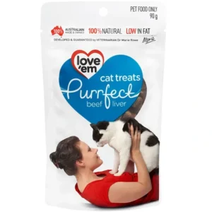Hot Love Em Purrfect Beef Liver Cat Treats 90G - Pet Home | The Perfect Pet Supplies Shopping Experience Cats