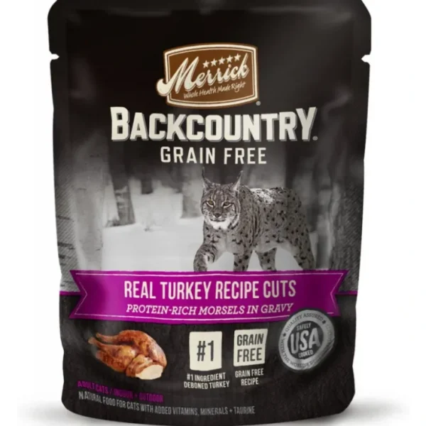 Store Merrick Backcountry Grain Free Gluten Free Premium High Protein Wet Cat Food, Turkey Recipe Cuts With Gravy - Pet Home | The Perfect Pet Supplies Shopping Experience Cats