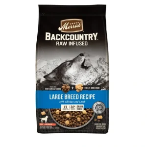 Clearance Merrick Backcountry Raw Infused Grain Free Large Breed Recipe Dry Dog Food - Pet Home | The Perfect Pet Supplies Shopping Experience Dogs