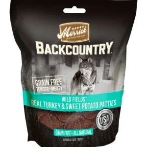 Best Sale Merrick Backcountry Wild Prairie Grain Free Real Turkey and Sweet Potato Pattie Dog Treats - Pet Home | The Perfect Pet Supplies Shopping Experience Dogs