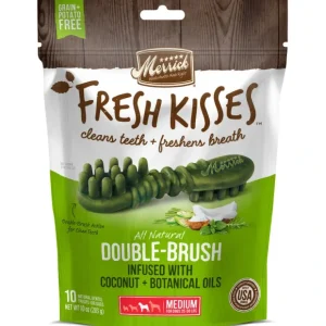 Best Merrick Fresh Kisses Dog Dental Treats Coconut Plus Botanical Oils Recipe Dog Treats for Medium Breeds - Pet Home | The Perfect Pet Supplies Shopping Experience Dogs
