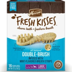 Best Sale Merrick Fresh Kisses Grain Free Mint Breath Strips Large Dog Treat Box - Pet Home | The Perfect Pet Supplies Shopping Experience Dogs