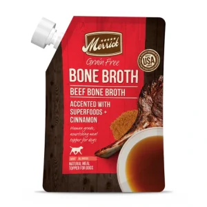 Online Merrick Grain Free Beef Bone Broth Wet Dog Food Topper - Pet Home | The Perfect Pet Supplies Shopping Experience Cats