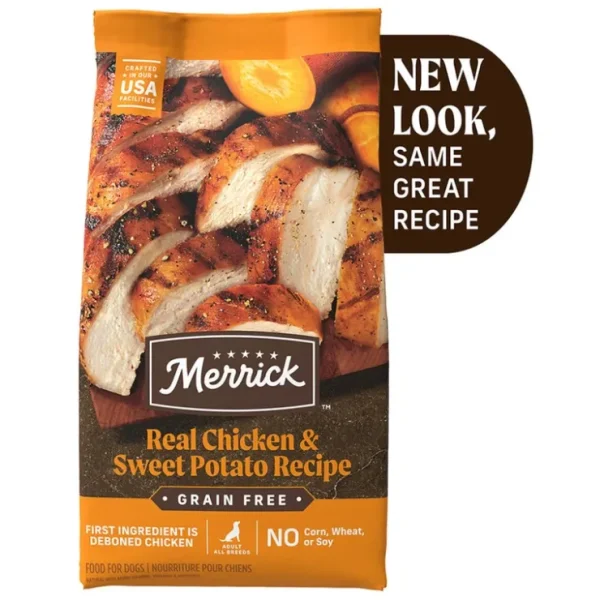 Cheap Merrick, Grain Free Chicken & Sweet Potato - Pet Home | The Perfect Pet Supplies Shopping Experience Dogs