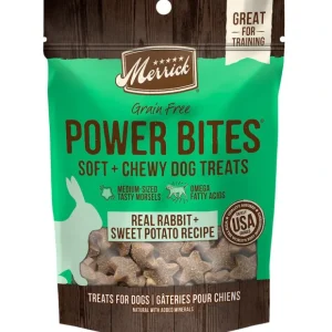 Best Sale Merrick, Power Bites - Real Rabbit + Sweet Potato Recipe - 6 oz - Dog Treat - Pet Home | The Perfect Pet Supplies Shopping Experience Dogs