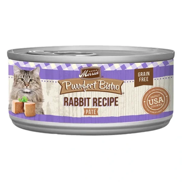 Sale Merrick, Purrfect Bistro, Rabbit Pate - 5.5 oz - Wet Cat Food - Pet Home | The Perfect Pet Supplies Shopping Experience Cats
