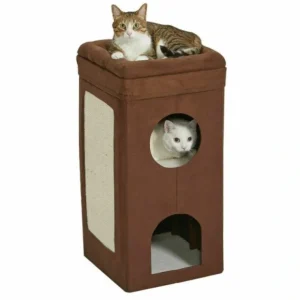 Online Midwest Cat Condo Brown Suede - Pet Home | The Perfect Pet Supplies Shopping Experience Cats